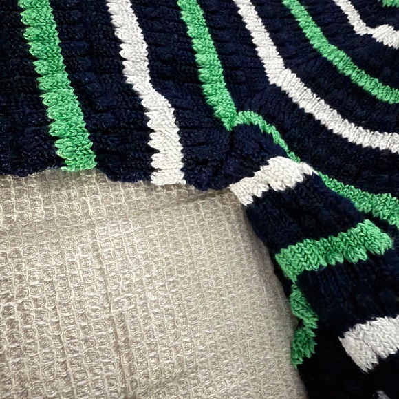 WHBM Long Sleeve Stripe V-Neck Pullover Sweater - Picture 10 of 11